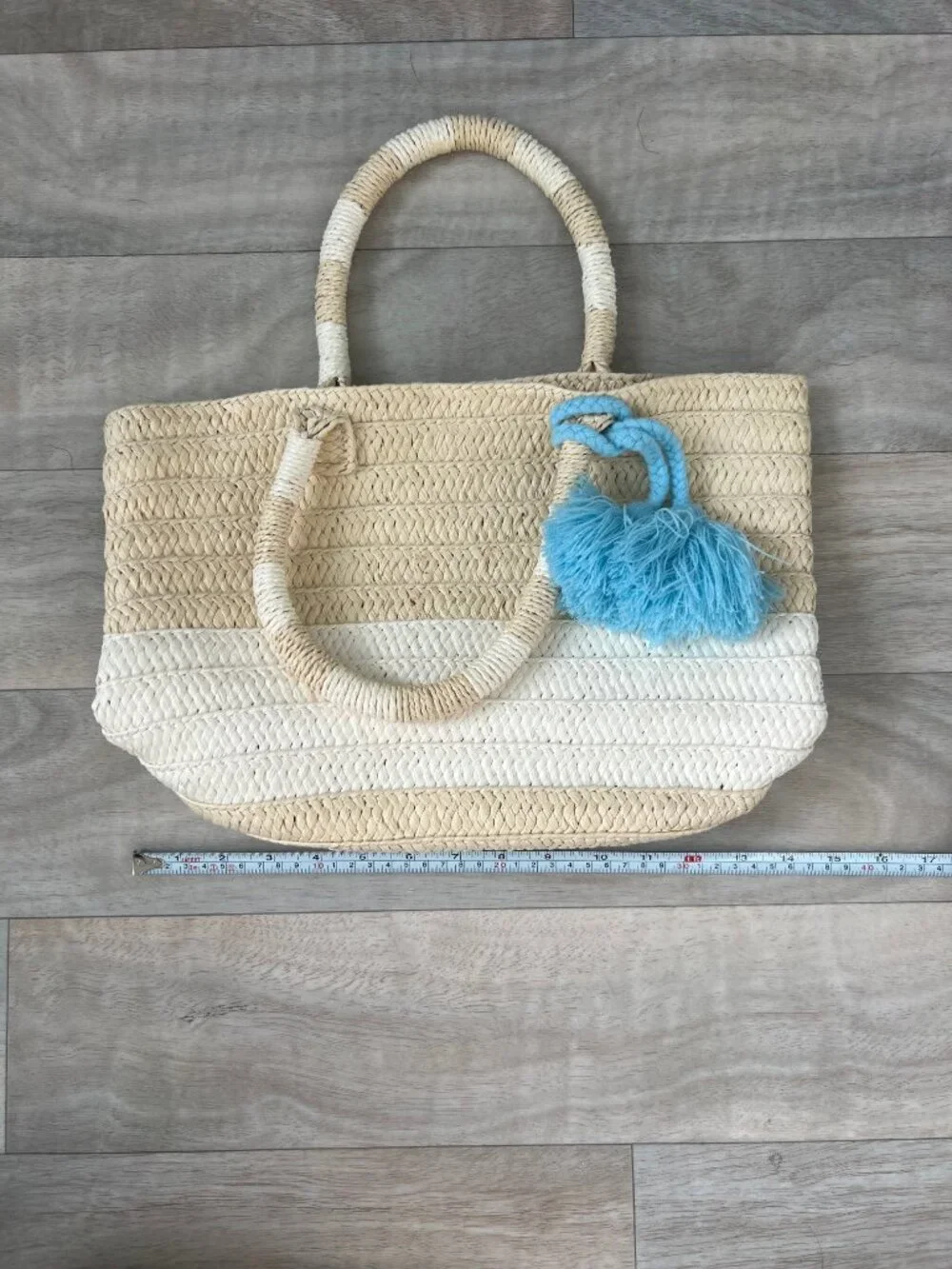 ALTRU Straw Tote Bag with Tie